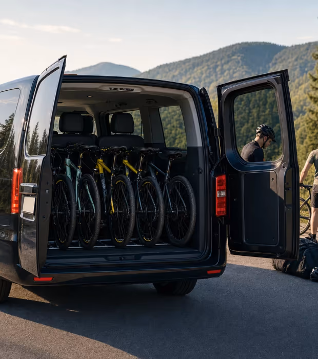 Prostorný minivan Velké taxi