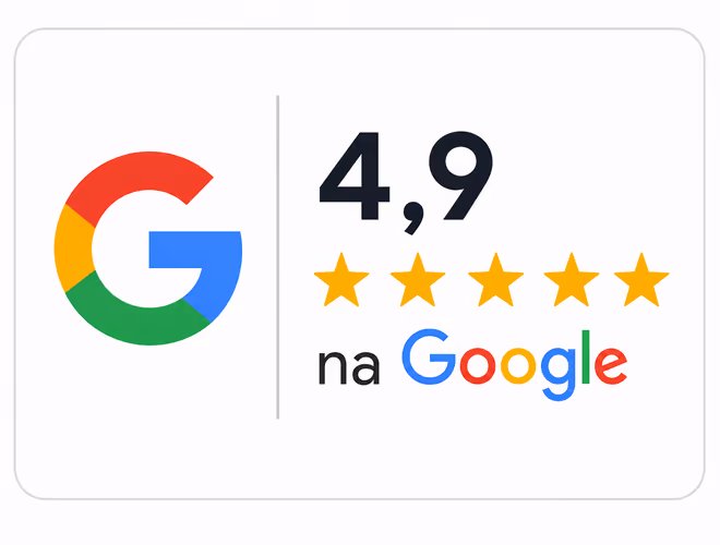 ★★★★★ 4,9/5 na Googlu 60+ recenzí